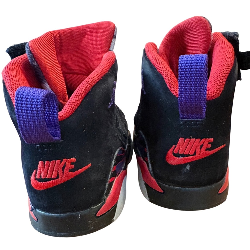 Jordan True Flight Toddler Sneakers Black Red Purple High Top Basketball Shoes